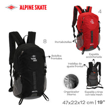 Cargar imagen en el visor de la galería, MOCHILA CAMPING ALPINE SKATE 53674
