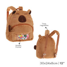 Cargar imagen en el visor de la galería, MOCHILA PELUCHE CAPIBARA 53706