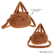 Cargar imagen en el visor de la galería, CARTERITA PELUCHE CAPIBARA 53716