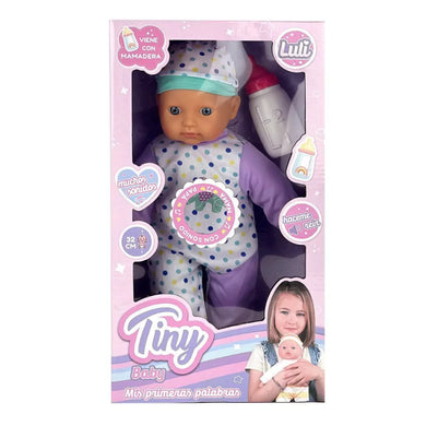 BEBOTE TINY CON MAMADERA Y SONIDOS 32 CM 53722