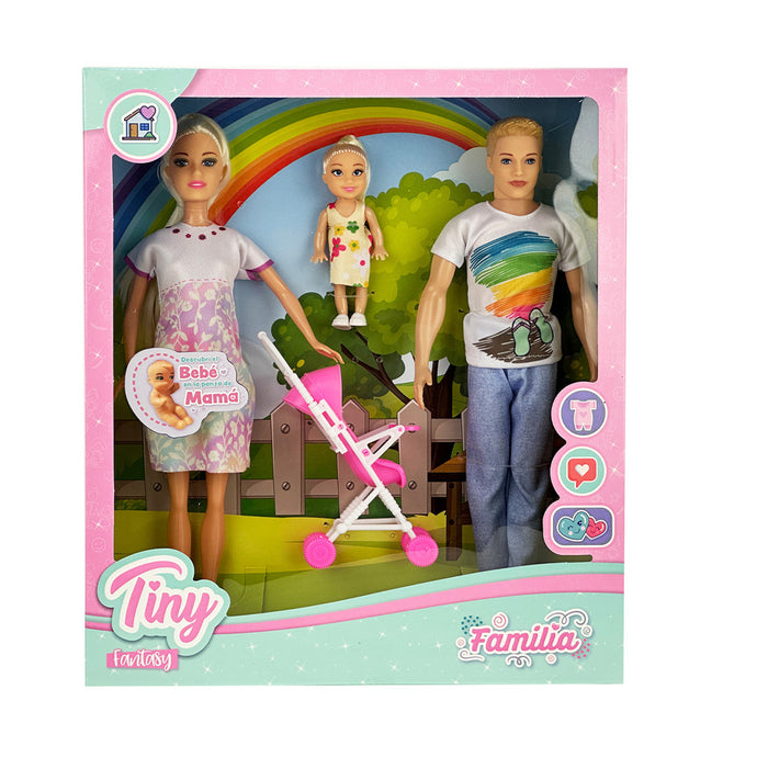 MUÑECA TINY EMBARAZADA Y SU FAMILIA 53866