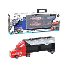 Cargar imagen en el visor de la galería, CAMION A FRICCION CON 4 AUTITOS GO SPEED 29*10*7 54430