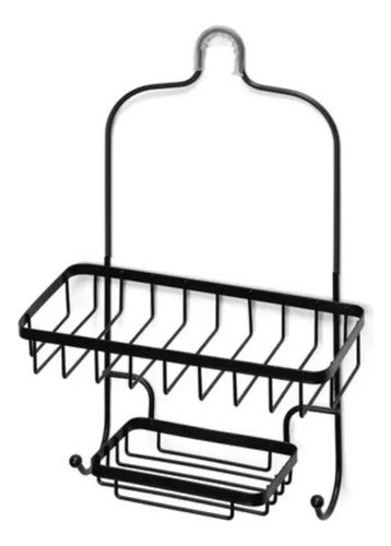 ORGANIZADOR DE BAÑO NEGRO 1 ESTANTE 57916204