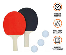 Cargar imagen en el visor de la galería, PALETA DE PING PONG ROJO TZPQ