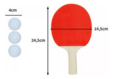 Cargar imagen en el visor de la galería, PALETA DE PING PONG ROJO TZPQ