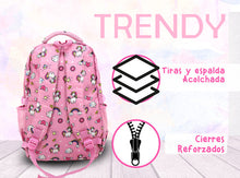 Cargar imagen en el visor de la galería, MOCHILA Y CARTUCHERA TRENDY 15295
