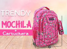 Cargar imagen en el visor de la galería, MOCHILA Y CARTUCHERA TRENDY 15295