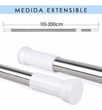 Cargar imagen en el visor de la galería, BARRAL PARA CORTINA EXTENSIBLE 110CM A 200CM 57916635