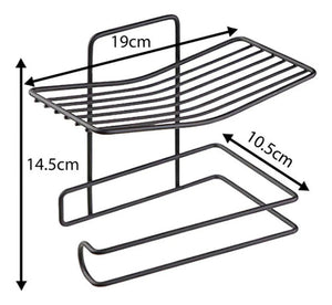 PORTA PAPEL DE BAÑO NEGRO 57917379