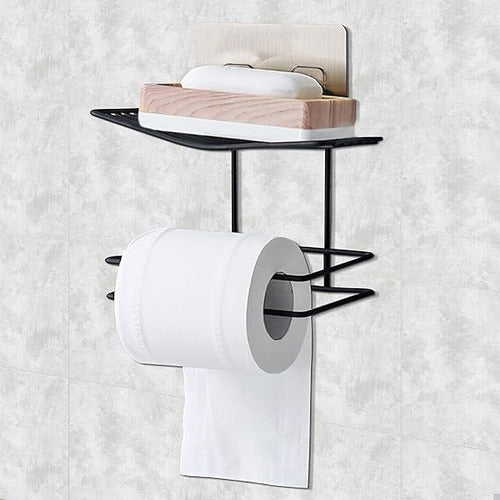 PORTA PAPEL DE BAÑO NEGRO 57917379