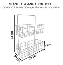 Cargar imagen en el visor de la galería, ESTANTE ORGANIZADOR 2 PISOS 25.5X10X33.5 57915470