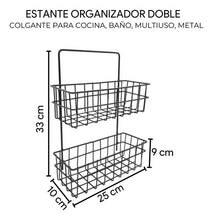 Cargar imagen en el visor de la galería, ESTANTE ORGANIZADOR 2 PISOS 25.5X10X33.5 57915470