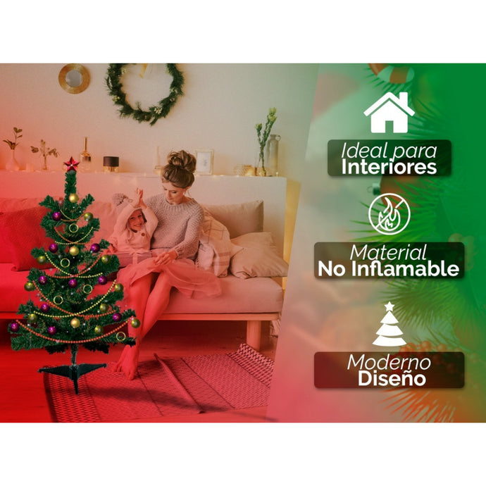 ÁRBOL NAVIDAD  0.6 MTS 50TIP 12001VE