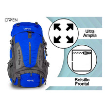 Cargar imagen en el visor de la galería, MOCHILA CAMPING OWEN 65lts OWCR06