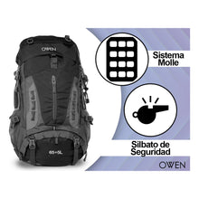 Cargar imagen en el visor de la galería, MOCHILA CAMPING OWEN 65lts OWCR06