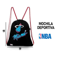 Cargar imagen en el visor de la galería, BOLSA MOCHILA NBA MIAMI HEAT 17142