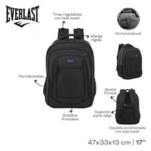 Cargar imagen en el visor de la galería, MOCHILA PORTANOTEBOOK EVERLAST 31596