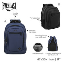 Cargar imagen en el visor de la galería, MOCHILA PORTANOTEBOOK EVERLAST 31597