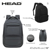 Cargar imagen en el visor de la galería, MOCHILA PORTANOTEBOOK HEAD 31599