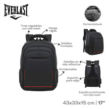 Cargar imagen en el visor de la galería, MOCHILA PORTANOTEBOOK EVERLAST 31602
