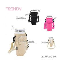 Cargar imagen en el visor de la galería, MORRAL PORTA BOTELLA TRENDY 32176