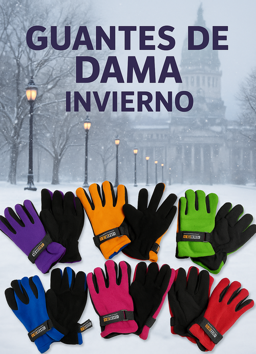 GUANTE POLAR DAMA 9008SR (SURTIDO)