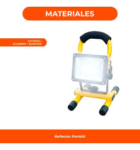 Cargar imagen en el visor de la galería, REFLECTOR PORTATIL LAMPARA RECARGABLE 30W 2140