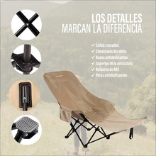 Cargar imagen en el visor de la galería, SILLA PLEGABLE CAMPING AM-SP02