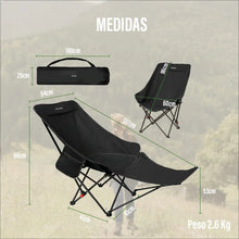 Cargar imagen en el visor de la galería, SILLA PLEGABLE CAMPING AM-SP02