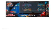 Cargar imagen en el visor de la galería, CAMION A FRICCION CON 4 AUTITOS GO SPEED 29*10*7 54430