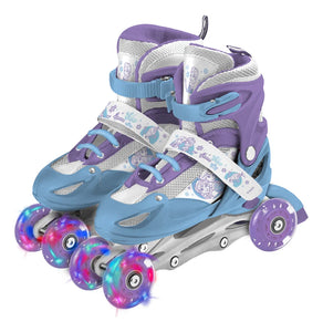 ROLLER FROZZEN 3 EN 1 CON LUCES + KIT DE PROTECCIÓN 12225