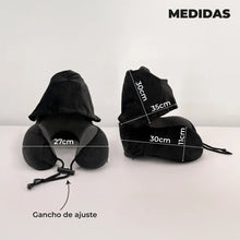 Cargar imagen en el visor de la galería, ALMOHADA DE VIAJE CON GORRO AM-AV01