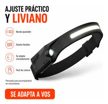 Cargar imagen en el visor de la galería, LINTERNA MINERO AJUSTABLE USB LIN-03