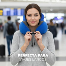 Cargar imagen en el visor de la galería, ALMOHADA DE VIAJE CON GORRO AM-AV01