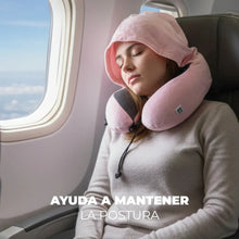 Cargar imagen en el visor de la galería, ALMOHADA DE VIAJE CON GORRO AM-AV01