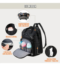 Cargar imagen en el visor de la galería, MOCHILA MATERNAL AM-MATERNITYBP
