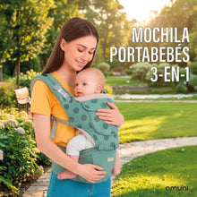 Cargar imagen en el visor de la galería, MOCHILA PORTA BEBE AM-MOCHBB01