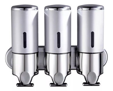 DISPENSER TRIPLE AMURABLE PLATEADO 18409