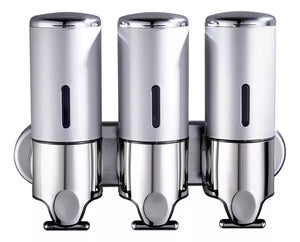 DISPENSER TRIPLE AMURABLE PLATEADO 18409