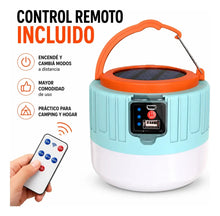Cargar imagen en el visor de la galería, LUZ DE CARGA SOLAR CON CONTROL REMOTO T05