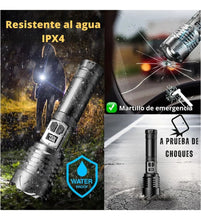 Cargar imagen en el visor de la galería, LINTERNA ALUMINIO 30W LUZ BLANCA-BAT 26650 L461