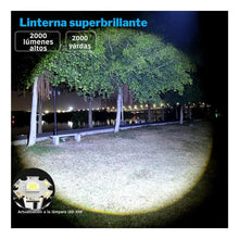 Cargar imagen en el visor de la galería, LINTERNA ALUMINIO 30W LUZ BLANCA-BAT 26650 L461