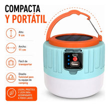 Cargar imagen en el visor de la galería, LUZ DE CARGA SOLAR CON CONTROL REMOTO T05