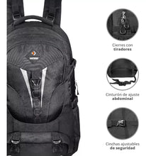 Cargar imagen en el visor de la galería, MOCHILA NEGRO 430038-430109