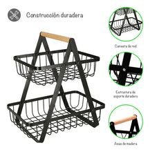 Cargar imagen en el visor de la galería, FRUTERA DOBLE RECTANGULAR METAL 57915361