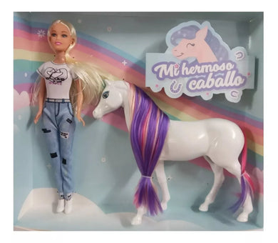 MUÑECA TINY Y SU CABALLO 53472