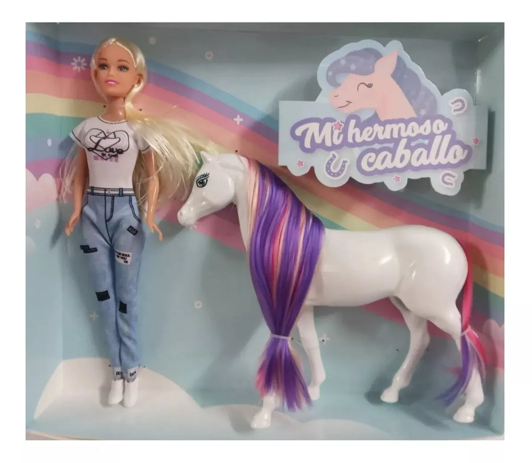 MUÑECA TINY Y SU CABALLO 53472