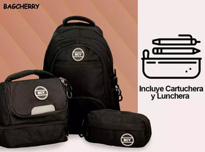 MOCHILA + LUNCHERA + CARTUCHERA BAGCHERRY 430112