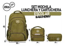 Cargar imagen en el visor de la galería, MOCHILA + LUNCHERA + CARTUCHERA BAGCHERRY 430112