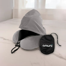 Cargar imagen en el visor de la galería, ALMOHADA DE VIAJE CON GORRO AM-AV01